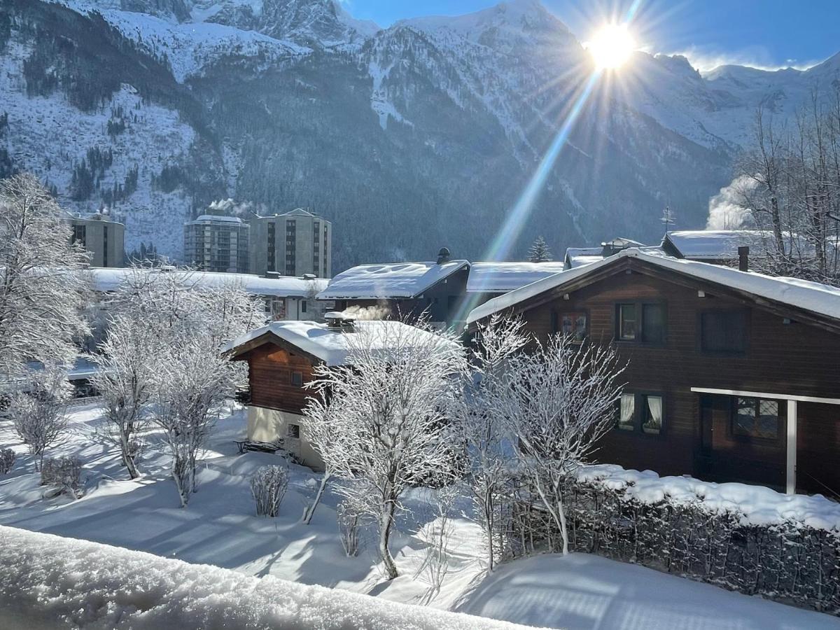 Apartament Z Widokiem Na Mt Blanc Apartman Chamonix Kültér fotó