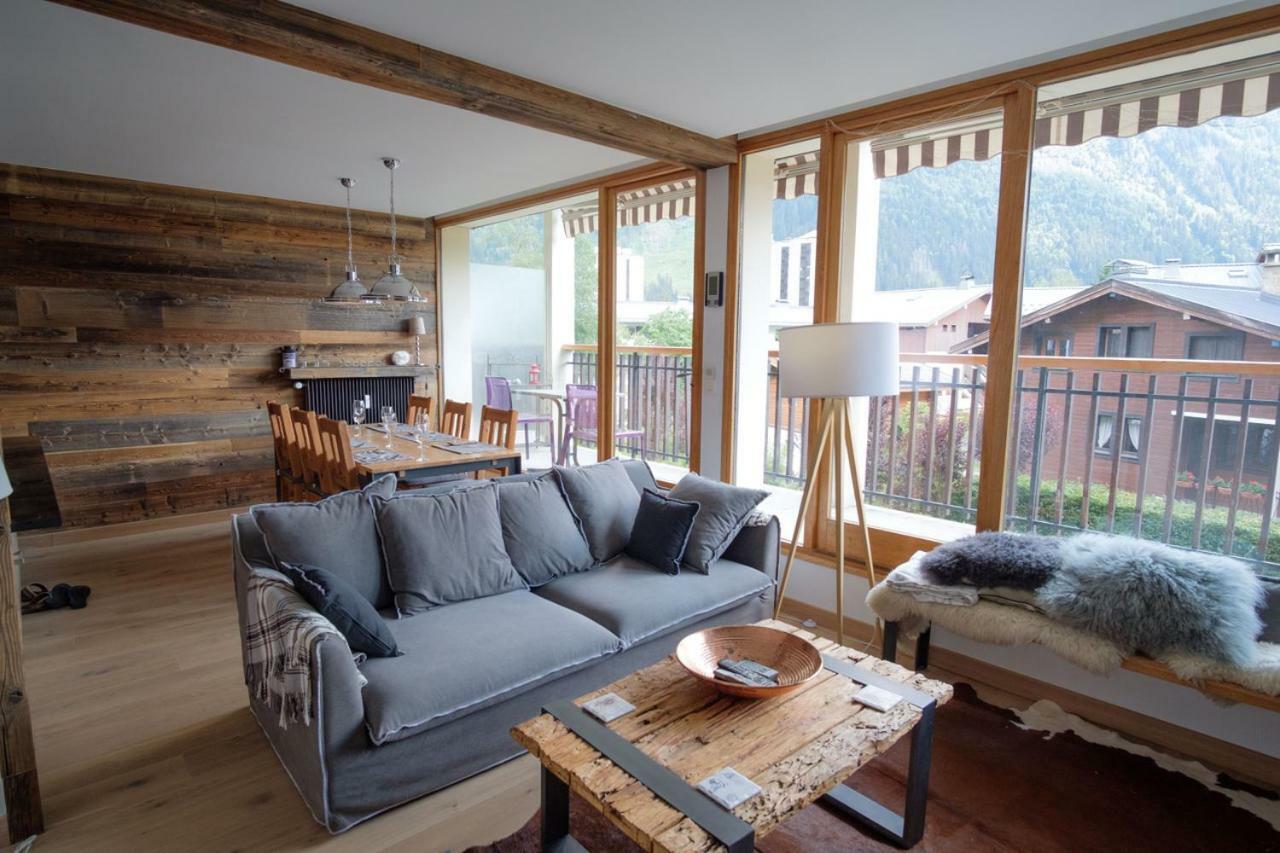 Apartament Z Widokiem Na Mt Blanc Apartman Chamonix Kültér fotó